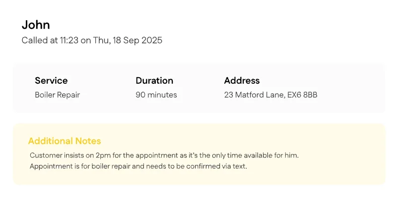 Appointment Booking Preview